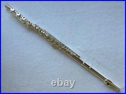 Professional 17 Open Hole Silver Plated Flute E Key B Foot