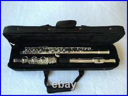 Professional 17 Open Hole Silver Plated Flute E Key B Foot