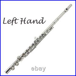 Professional Left Hand 16 Close Hole C Flute Nickel Plated withWood Case 2024 NEW