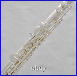 Professional New Silver 17 Open hole Flute Offset G Key B foot Split E With Case