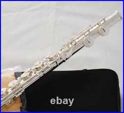 Professional Silver Plated Alto Flute G Key With Straight Curved Head Jonts + Case