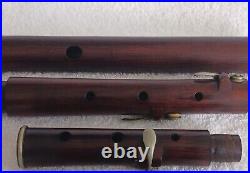 Rare Antique Wood 4 Key Flute Pond & CO. New York 1800'S German Silver VERY NICE