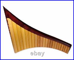 Romanian Pan Flute, 22 pipes, Alto, Solid Wood