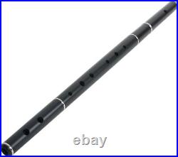 Roosebeck Ebony Irish Flute with Traditional Irish Tuning Black & silver