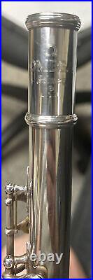 Selmer Omega Professional Coin Silver Open Hole Flute with Low B in line G