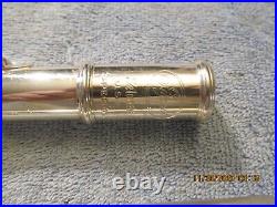 Selmer Signet Special Coin(90%) Silver USA Flute Repadded VG Condition