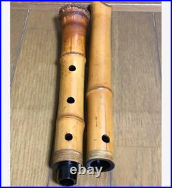 Shakuhachi 57.5cm 390g Kinko-ryu Japanese Wooden Flute Musical Instrument Used