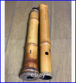 Shakuhachi 57.5cm 390g Kinko-ryu Japanese Wooden Flute Musical Instrument Used