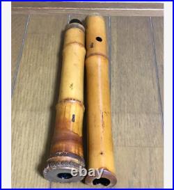 Shakuhachi 57.5cm 390g Kinko-ryu Japanese Wooden Flute Musical Instrument Used