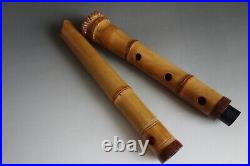 Shakuhachi Shinsui sign name vertical bamboo flute musical instrument #65