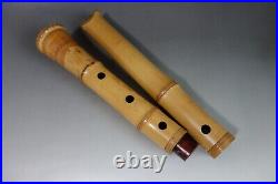 Shakuhachi Shizuka sign name vertical bamboo flute musical instrument #80