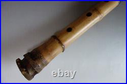 Shakuhachi Takeharu sign name vertical bamboo flute musical instrument #11