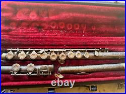 Silvertone Flute Silver 154467 number WithCase