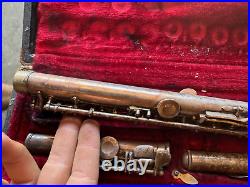 Silvertone Flute Silver 154467 number WithCase