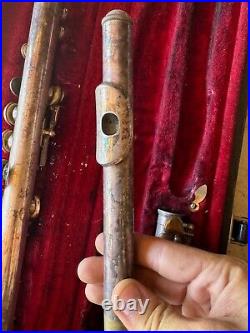 Silvertone Flute Silver 154467 number WithCase