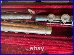 Silvertone Flute Silver 154467 number WithCase