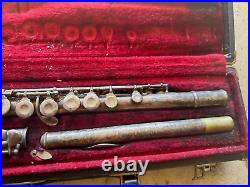 Silvertone Flute Silver 154467 number WithCase