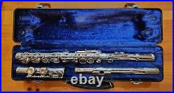 Vintage Artley Flute 17-0 With Case Beautiful Flute