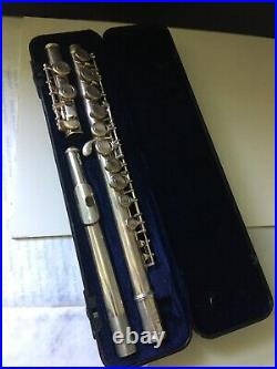 Vintage Etude Model EFL-100 Student Silver Flute Closed Hole, Offset G, C Foot