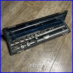 Vintage Manhattan Silver Flute With Original Case Woodwind Instrument Selmer