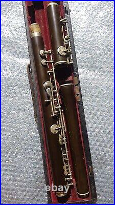 Vintage Rudall carte ebonit body concert flute