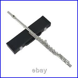 Western Concert Flute Nicke Plated 16 Hole C Key Woodwind Instrument