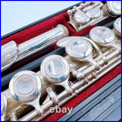 YAMAHA Student Flute YFL-221 Case Nickel Silver Plated Japan YFL221 Instrument