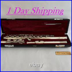 YAMAHA YFL 211S CONCERT FLUTE Includes Silver Plating with Hard Case