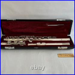 YAMAHA YFL 211S CONCERT FLUTE Includes Silver Plating with Hard Case