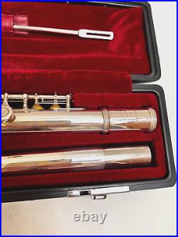 YAMAHA YFL-211S Concert Flute Silver Plating E-mechanism with Hard case
