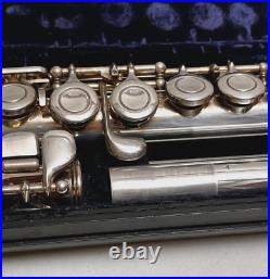 YAMAHA YFL-31 Stearing Silver Flute Solid Silver Head Tube E-mechanism with Case