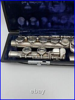 YAMAHA YFL-31 Sterling Silver Flute Head Tube Flute with hardcase