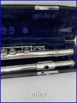 YAMAHA YFL-31 Sterling Silver Flute Head Tube Flute with hardcase