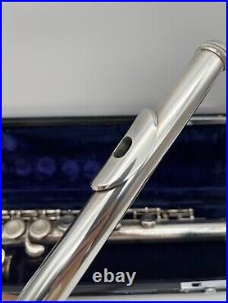 YAMAHA YFL-31 Sterling Silver Flute Head Tube Flute with hardcase