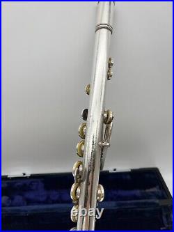 YAMAHA YFL-31 Sterling Silver Flute Head Tube Flute with hardcase