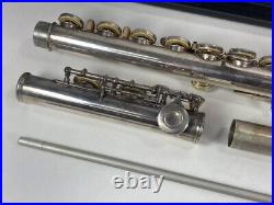 YAMAHA YFL-31 Sterling Silver Flute Head Tube Flute with hardcase JAPAN Used