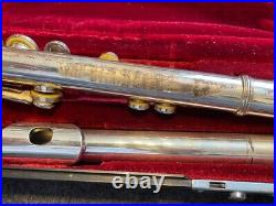 YAMAHA YFL-411 Flute silver Musical instrument with Case