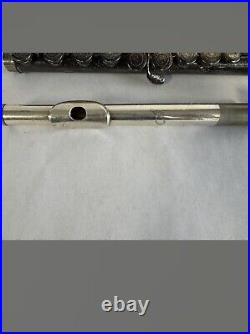 Yamaha 225Sii Silver Plated Flute With Hard Case