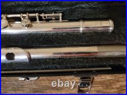 Yamaha 225Sii Silver Plated Flute with Hard Case FREE SAME DAY SHIPPING