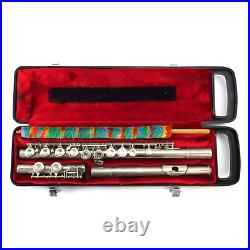 Yamaha Flute YFL225N Nickel Plated Musical Instrument in Case Japan Make